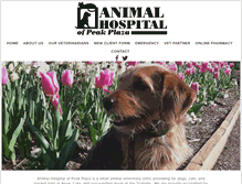 Tablet Screenshot of animalhospitalofpeakplaza.com